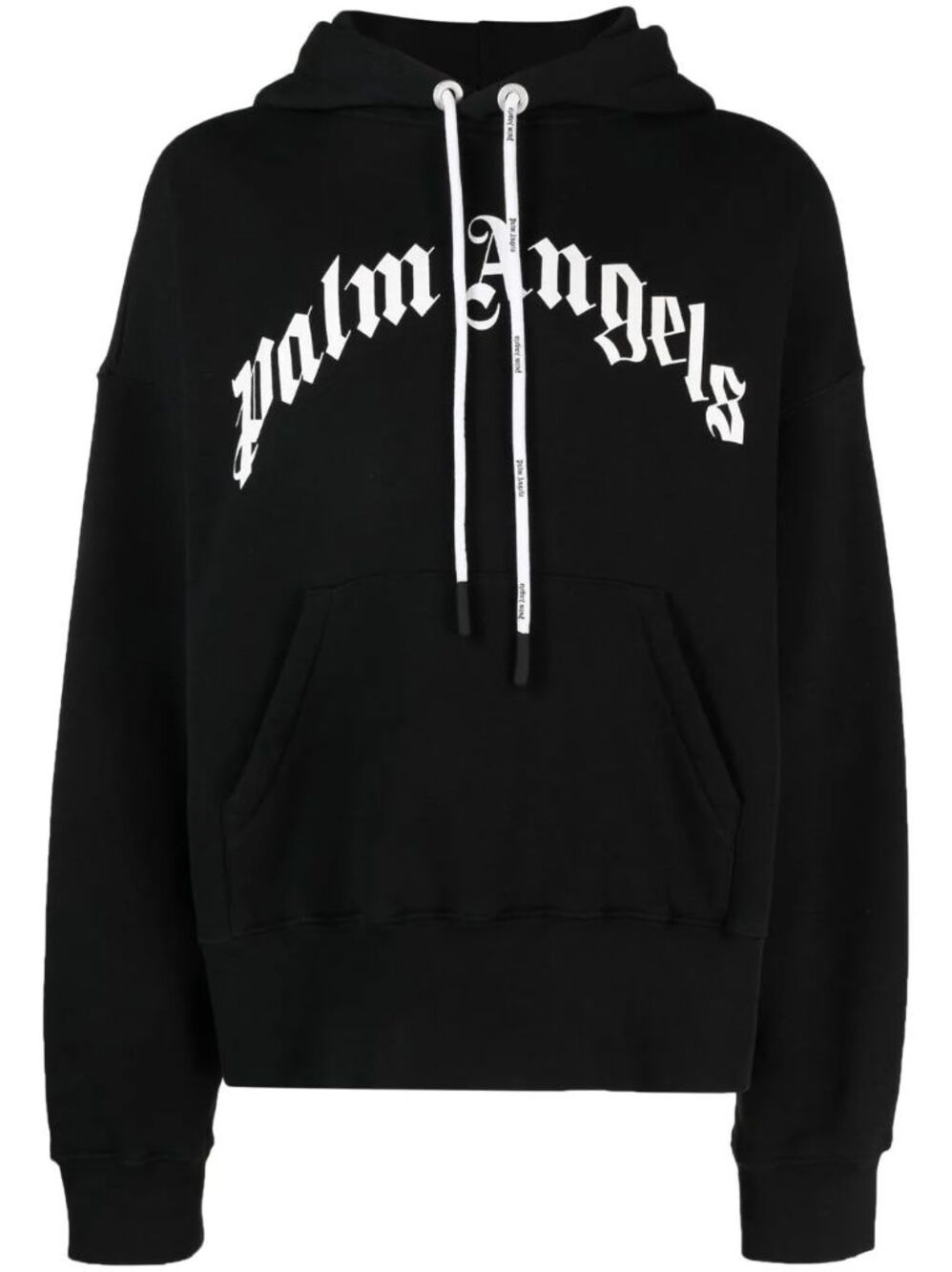 Palm Angels Black Tufted Bear Embroidered Logo Pullover Hoodie Men's Size Large